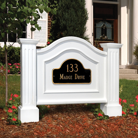 MAYNE Nantucket Address Sign - White 5820-W